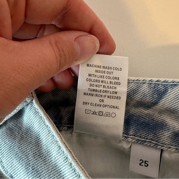 Vervet Leslie 90s Vintage Flare Jeans Size 25 Light Wash Distressed Cotton NWT - Picture 13 of 13